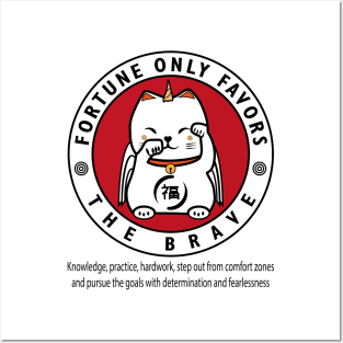 Super Maneki Neko Cat Circle Posters and Art